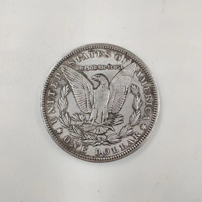 Blowable Silver Dollar Bald Skull Commemorative Coin