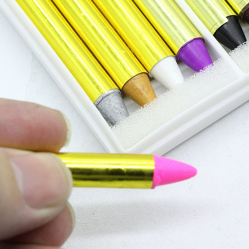 Portable Natural Makeup Facial Body Painting 16 PCs Boxed Multi-Color Crayon