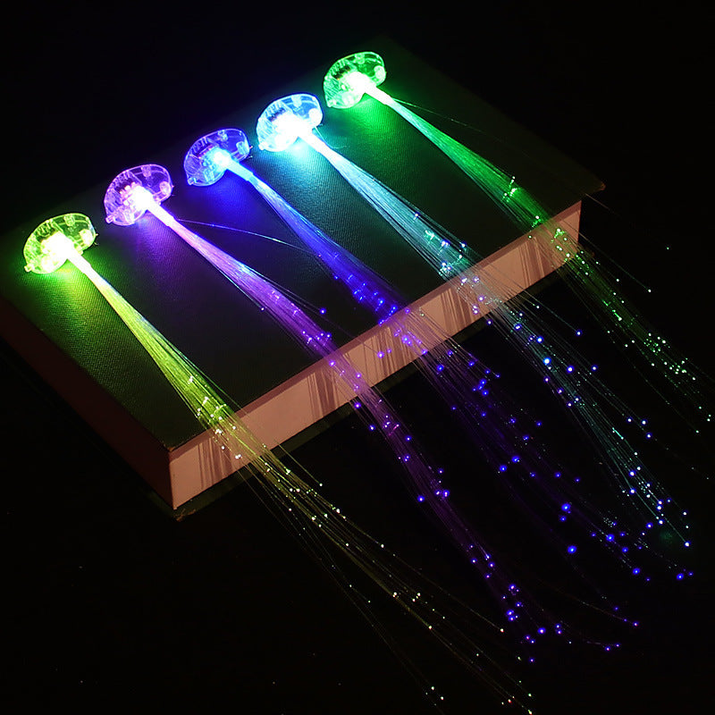 Colorful Glowing Braids Fiber Fiber Braids LED Lights Hair Clips For Hair