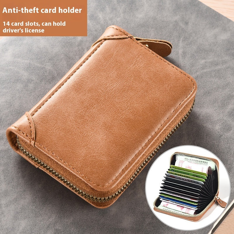 Men's Anti-Demagnetization And Anti-Theft ID Card Bag