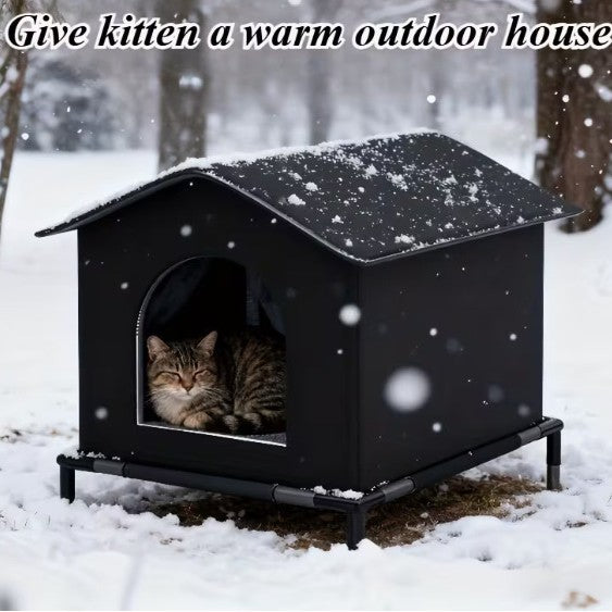 Four-Season Cold-Resistant Outdoor Enclosed Cat House