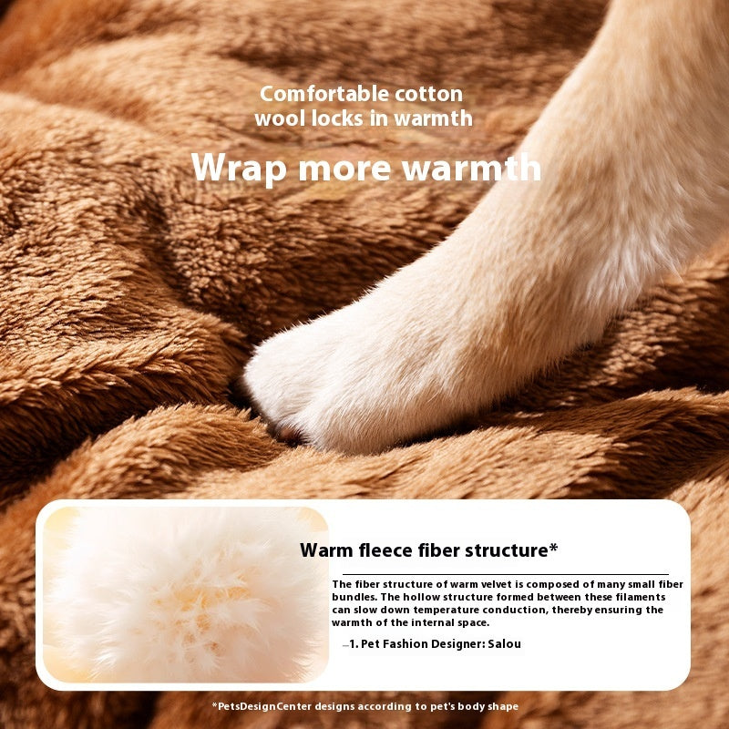 Small Dog Three-Dimensional Bear Curved Room Kennel Removable Nest Warm Enclosed Cave Sofa Pets Supplies