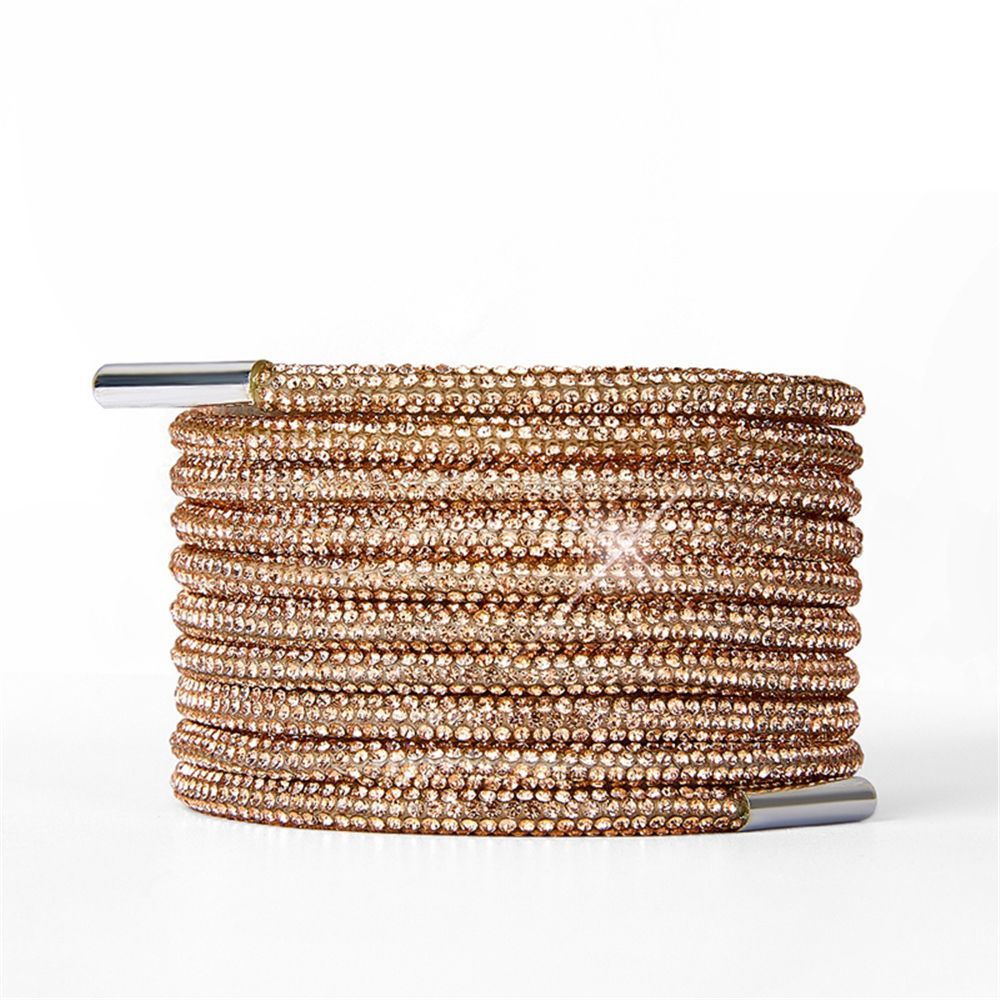 1PC Rhinestone Shoelaces Casual Sneaker Round Shoe Laces