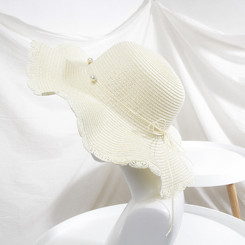 Bow Knot Big Brim Korean Version Travel Beach Sunscreen Hat