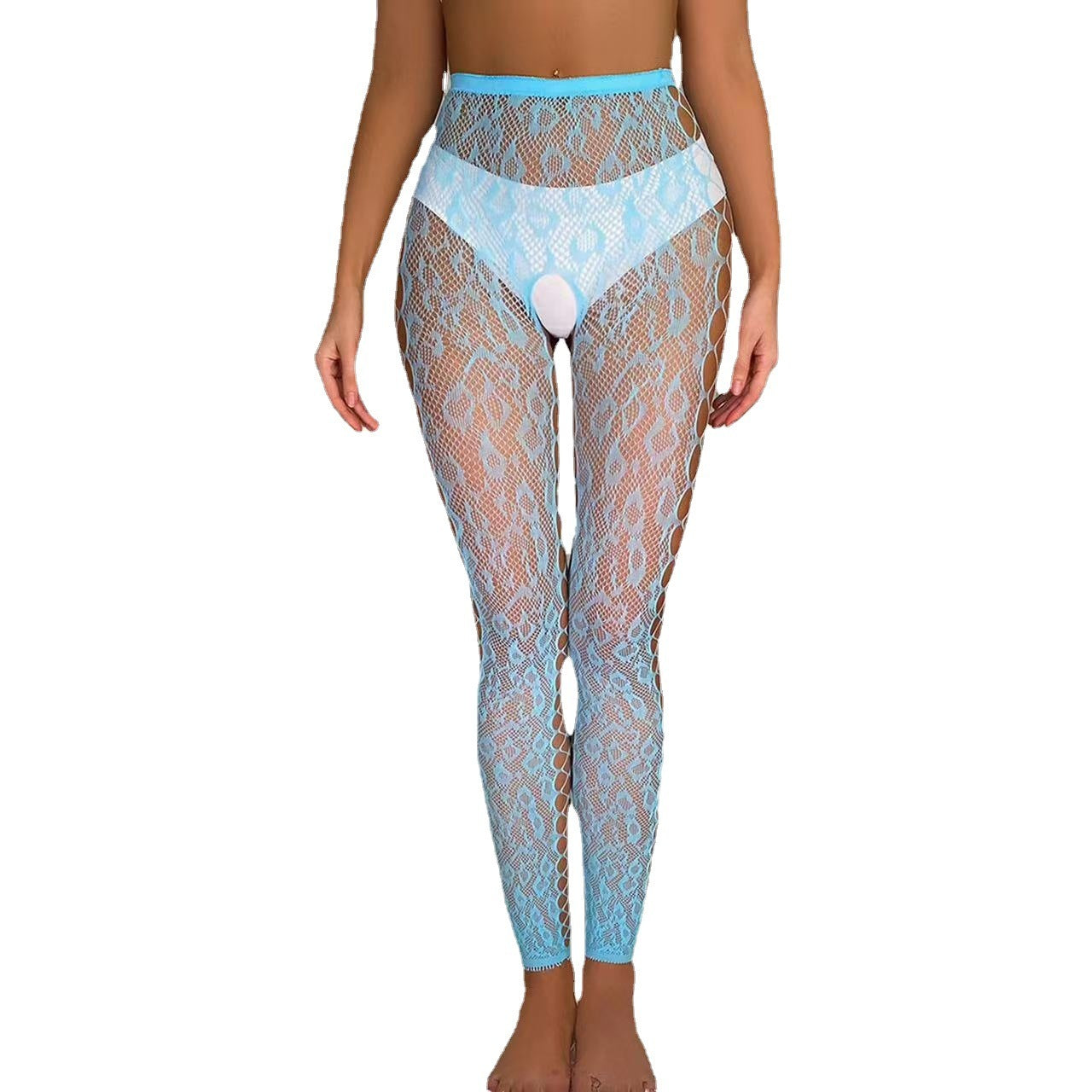 Small Group Design Jumpsuit, Cropped Pantyhose, Royal Style