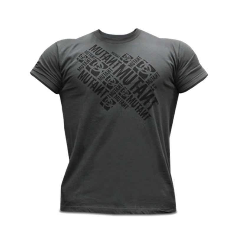 New Round Neck Short Sleeve Male Muscle Fitness Brother
