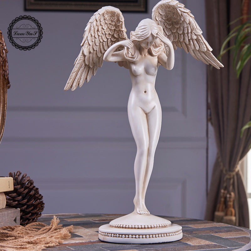 Wings Sculpture Sexy Angel Naked Artwork