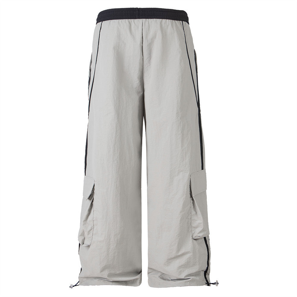 American Fashion Brand Side Striped Overalls Trousers