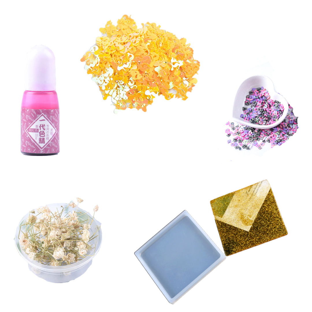 Silicone Casting Molds And DIY Crystal Epoxy Tool Set