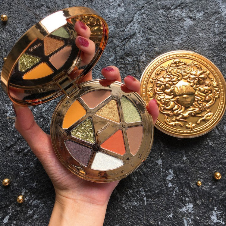 Tarot Nine-Color Gold Coin Matte Pearl Glitter Glitter Eyeshadow Palette