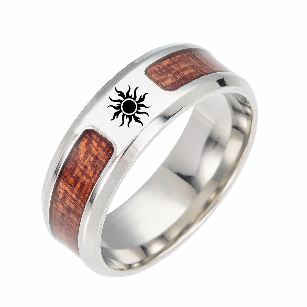New Fashion Wood Grain Ring