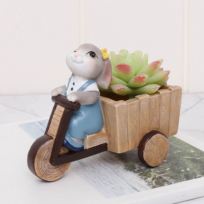 Cartoon Rabbit Flower Pot