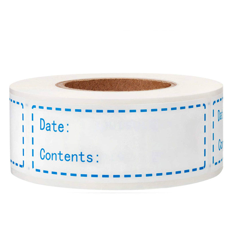 500 Rolls Of 3 Colors Date Stickers Kitchen Refrigerator Food Labels Storage Content Mark