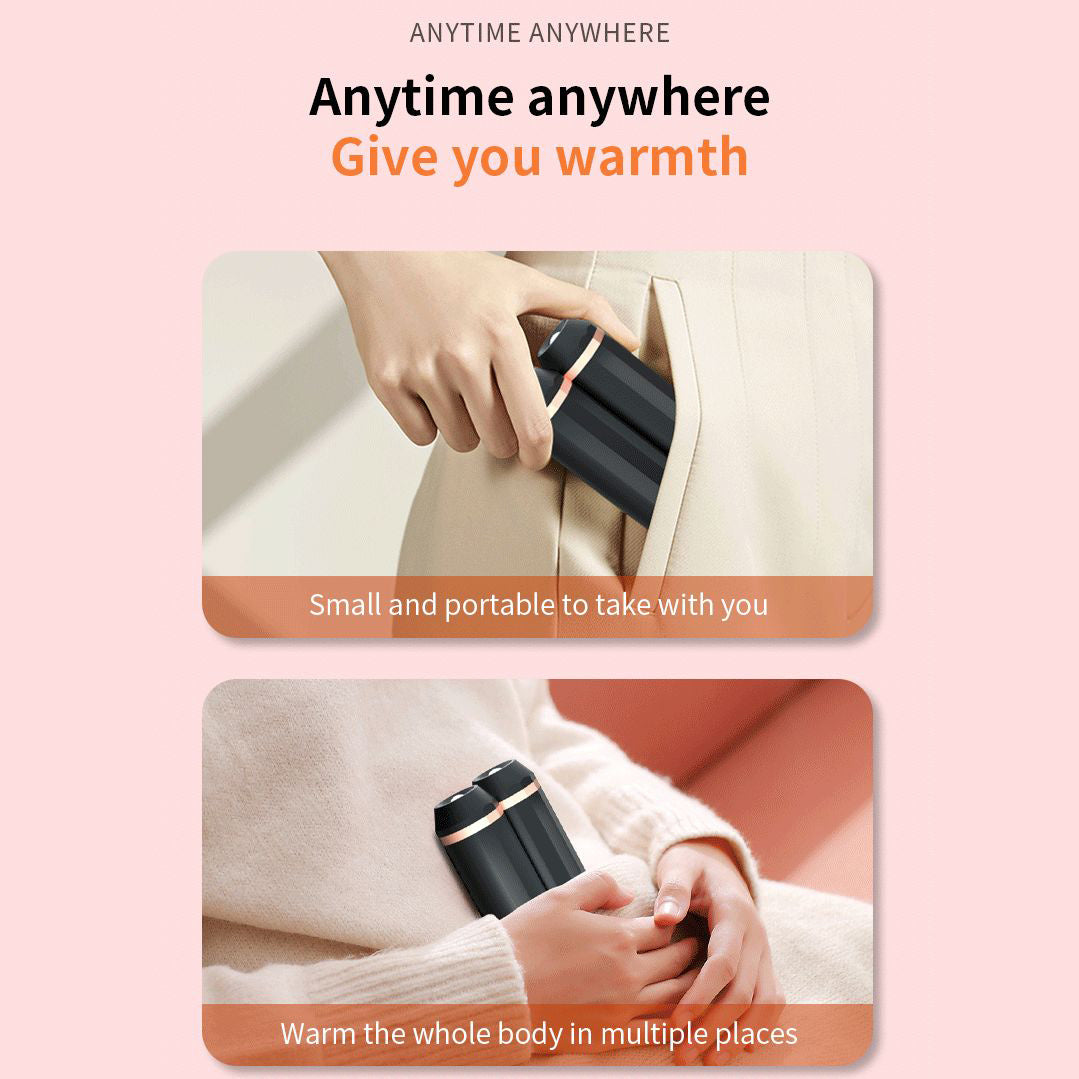 Heat For Camping Hiking Hunting Golf Heater Reusable Portable Pocket Heater With Split Magnetic And Flashlight Hand Warmers