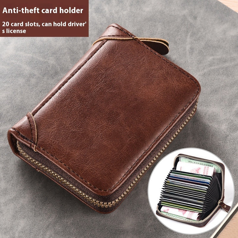 Men's Anti-Demagnetization And Anti-Theft ID Card Bag