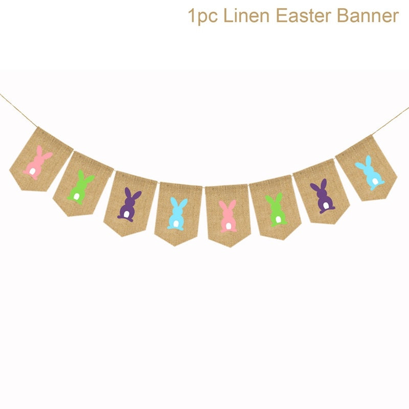 Easter Pillowcase Rabbit Photo Rabbit Pull Flag