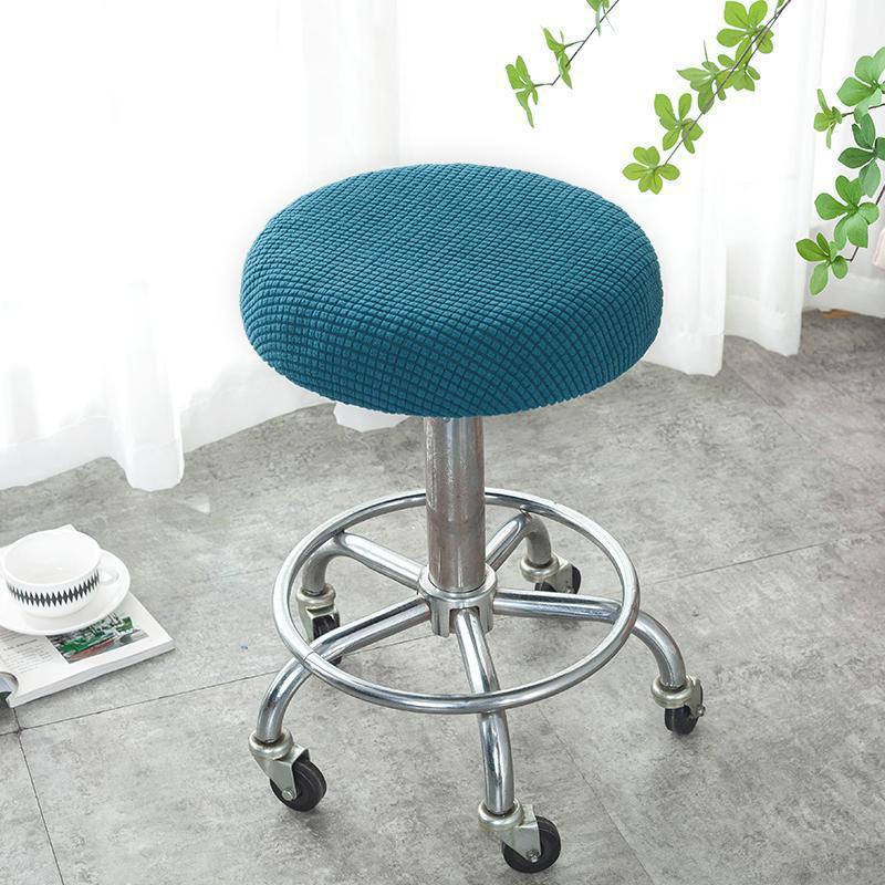 Round Stool Cover Swivel Chair Cover Round Bar Beauty Salon Chair Cover
