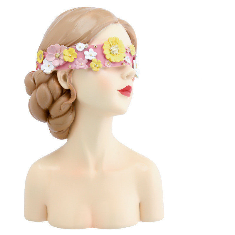 Creative Flower Girl Heart Decoration Home Living Room Coffee Table