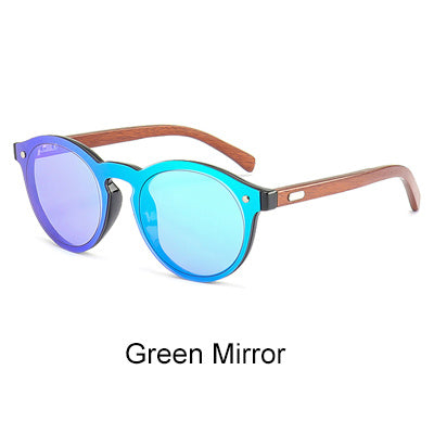 Wood Grain Plastic SunGlasses
