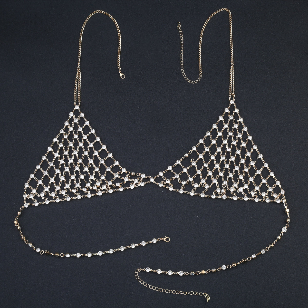 Multi-Layer Choker Chest Chain Suit