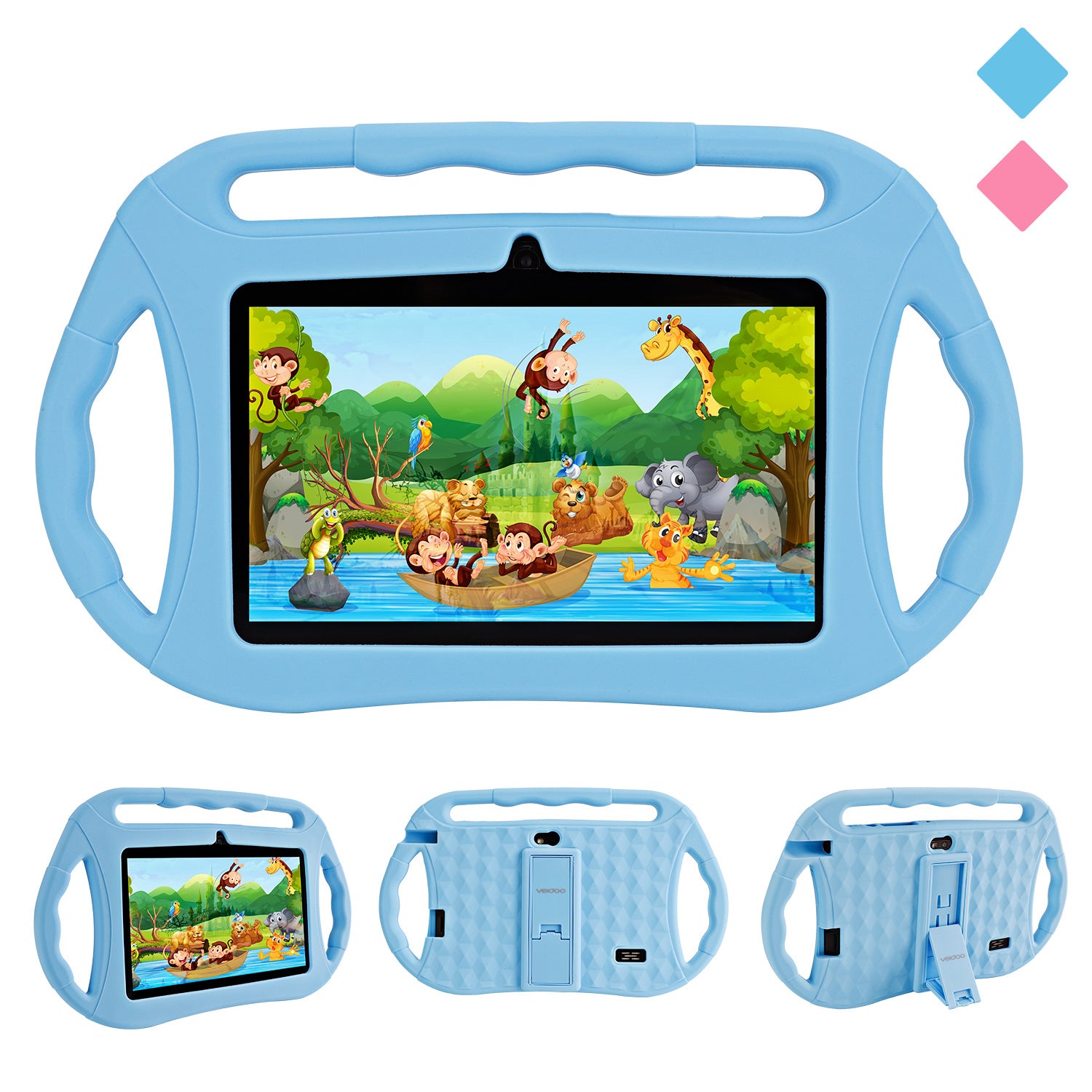 7 Inch Children's Tablet Pc Single Handle Smart Tutoring High Definition Video Machine