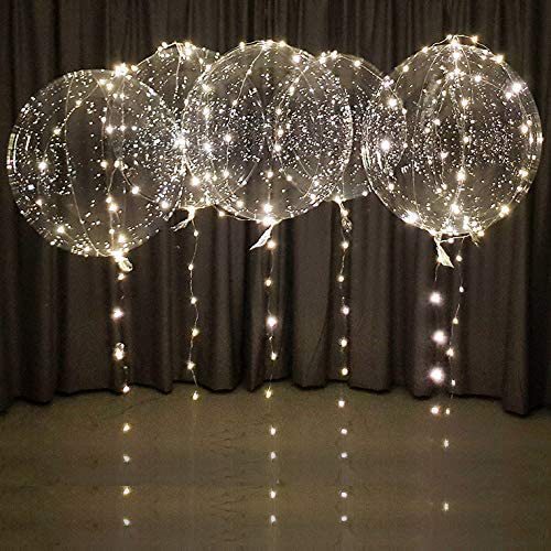 Luminous 20-inch LED Color Warm Transparent Full Set With Light Bounce Ball