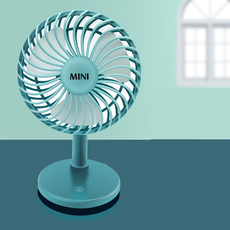 Mini Usb Charging Portable Telescopic Folding Desktop Dual Head Small Fan
