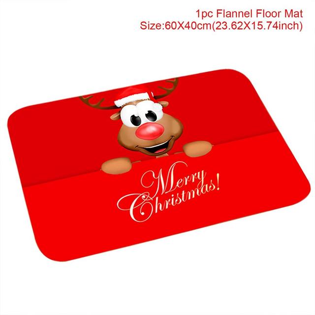Outdoor Cotton Rug For Santa Claus Celebration