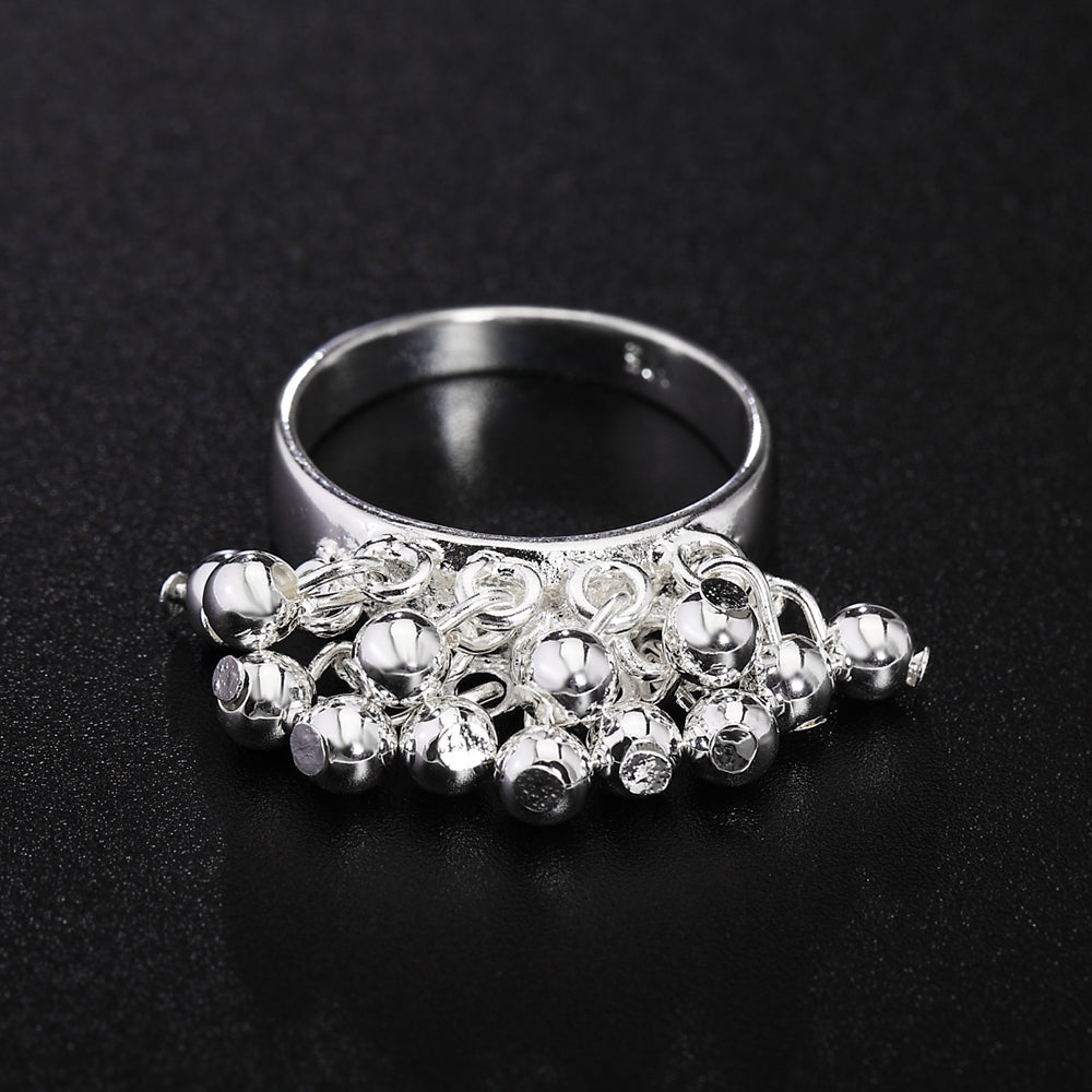Fashionable Silver Jewelry Women's Grape Ring