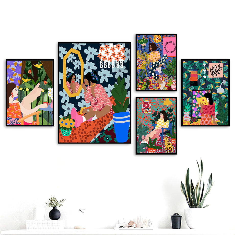 Portrait Dining Room Canvas Painting