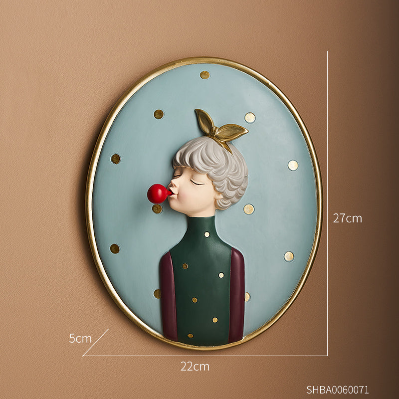 Bubble Girl Living Room Children's Room Decoration Painting Background Wall Mural