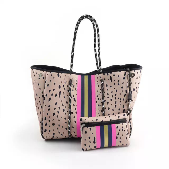 European And American Fashion Beach Bag Fashion Large-Capacity Shoulder Bag Neoprene