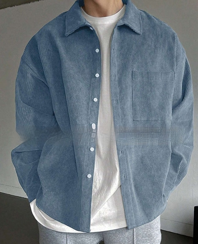 Men's Corduroy Long-Sleeved Casual Shirt