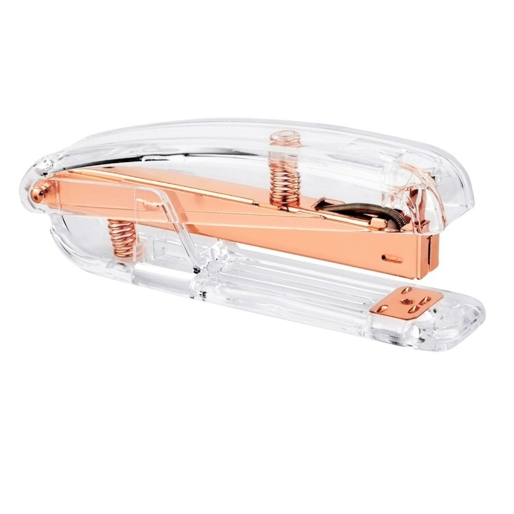 Student Transparent And Labor-Saving Fashion Light Stapler