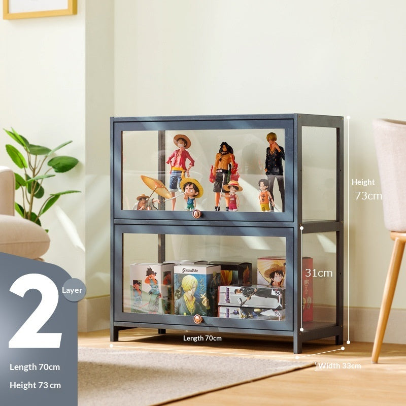 Transparent Dust-Proof Display Cabinet Acrylic Toy Storage Box Bookcase And Shelving Unit
