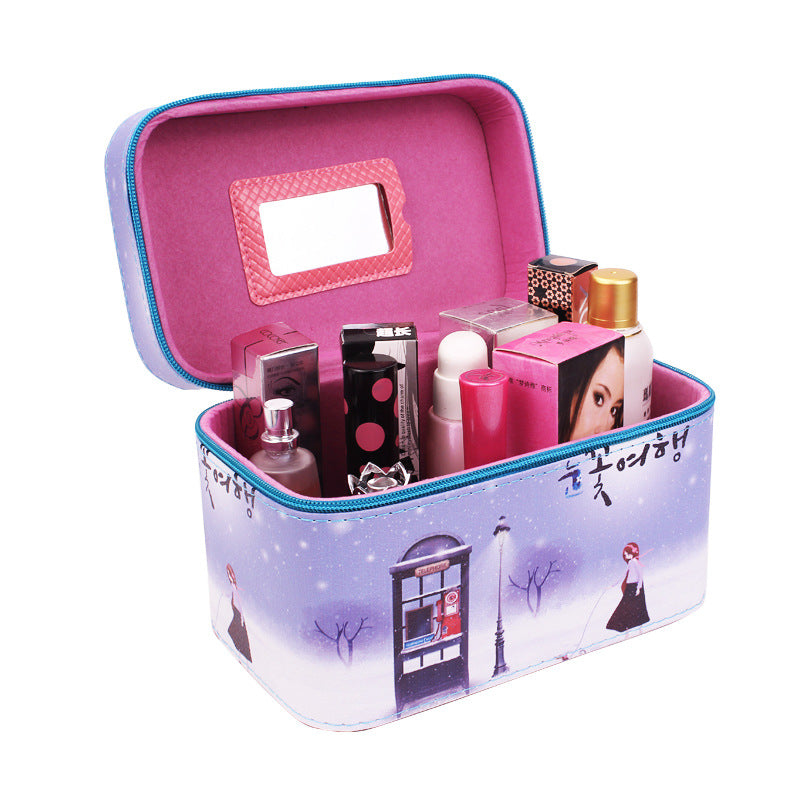 Manufacturer Korean Lovable Hand-Held Cosmetic Bag Waterproof Travel Package Make-Up Toolbox