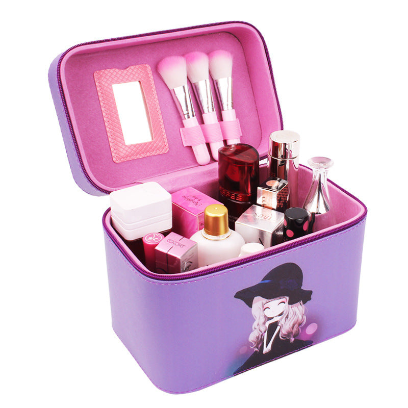 Manufacturer Korean Lovable Hand-Held Cosmetic Bag Waterproof Travel Package Make-Up Toolbox