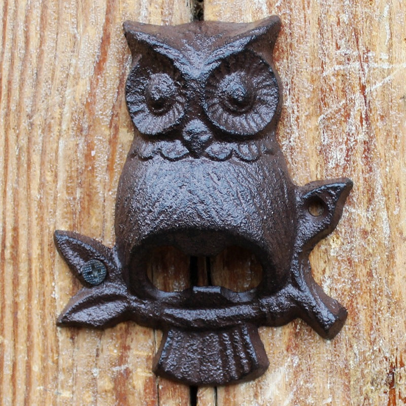 Retro Creative Cast Iron Beer Corkscrew Wall Mounted