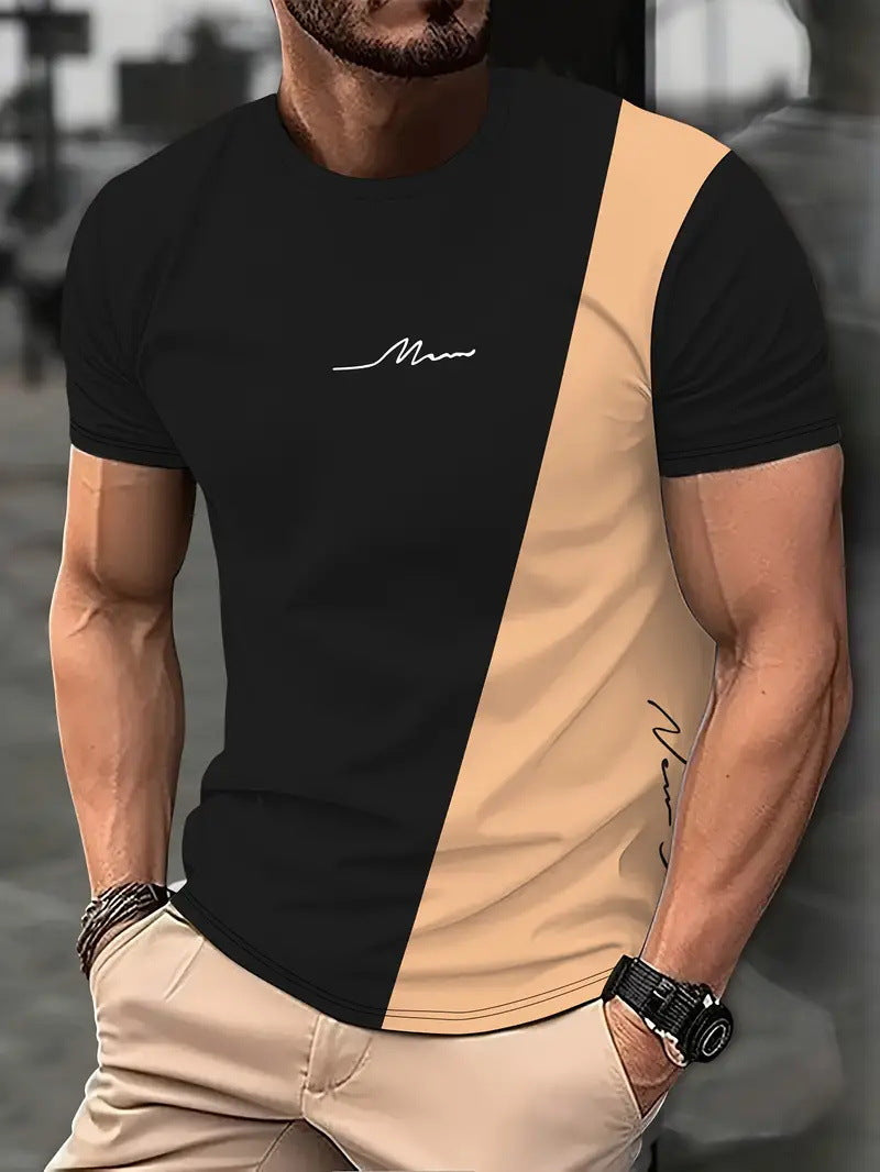 Men's Clothing Sports Digital 3DT T-Shirt Short Sleeve