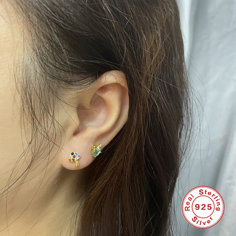 Fashionable All-Match Creative S925 Sterling Silver INS Earrings