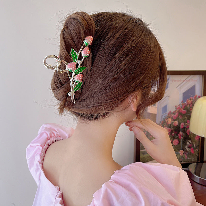 Women's Fashion Temperament Strawberry Styling Hairpin