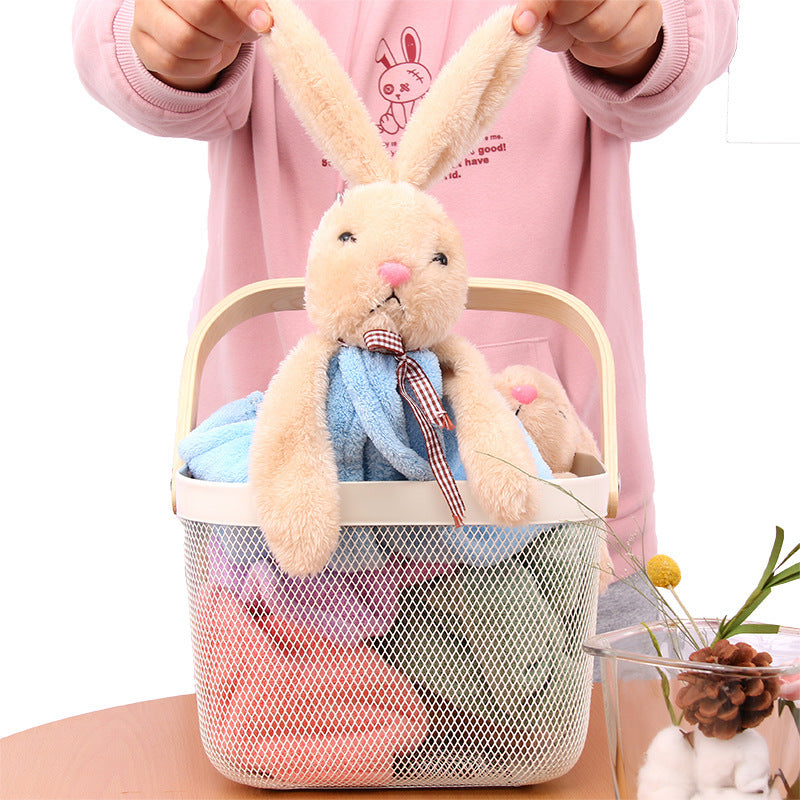 Coral Velvet Hanging Rabbit Towel
