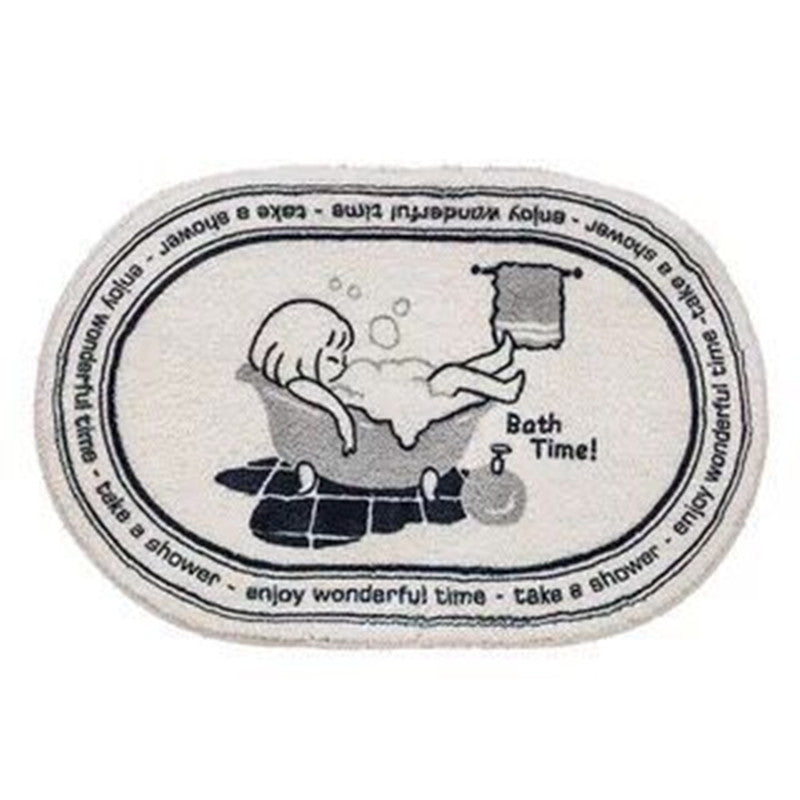 Bathroom Fashion Absorbent Non-Slip Floor Mat