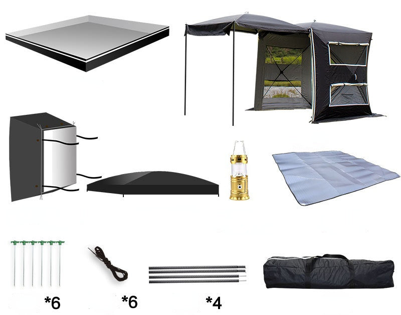 Rear Extension Tent Canopy Portable Multi-Function