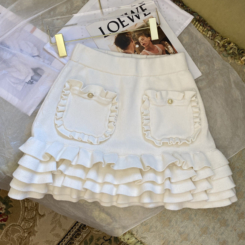 Skirt Thickened Versatile Ruffle Heavy Industry Group A
