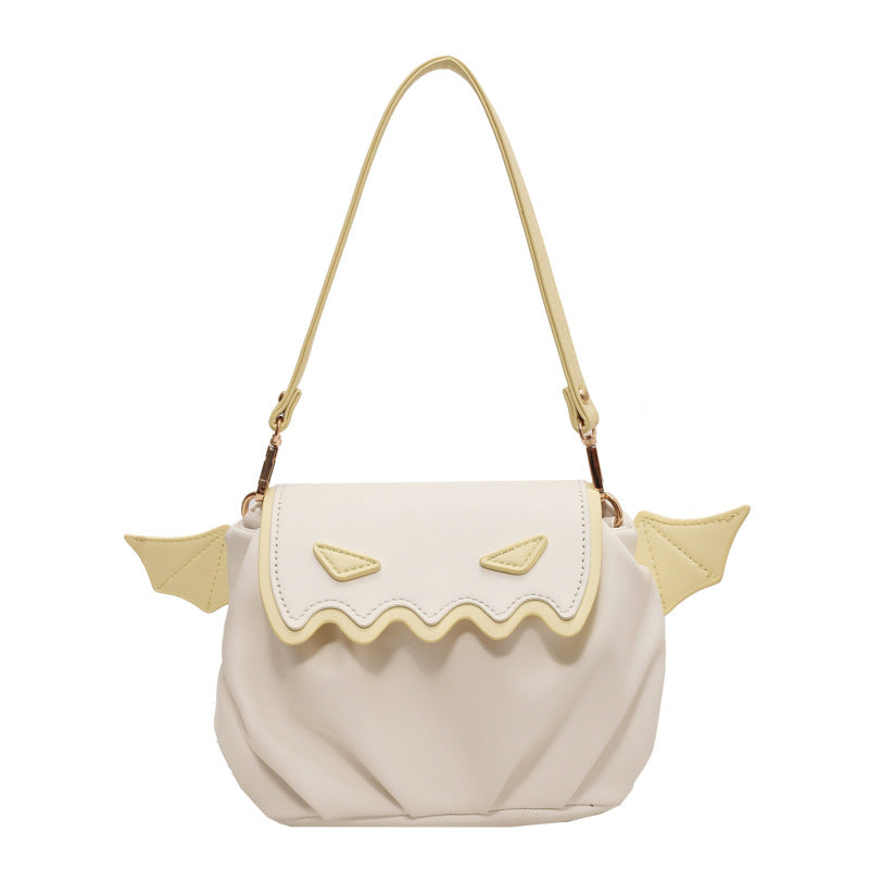 Funny Crossbody Bag Pumpkin Cartoon Shoulder Bags With Small Wings Personalized Creative Female Handbag