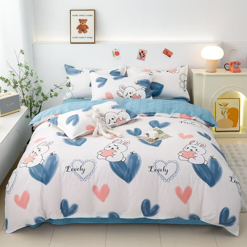 Bedding Pillowcase-Piece Quilt Cover Bed Four Piece Set