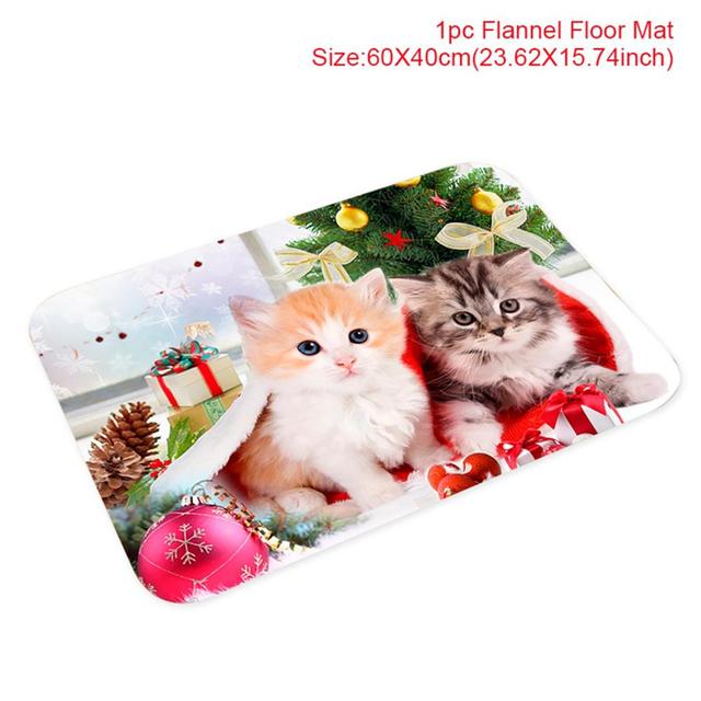 Outdoor Cotton Rug For Santa Claus Celebration