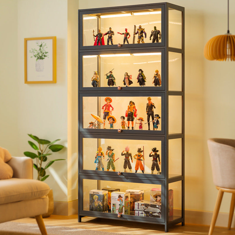 Transparent Dust-Proof Display Cabinet Acrylic Toy Storage Box Bookcase And Shelving Unit