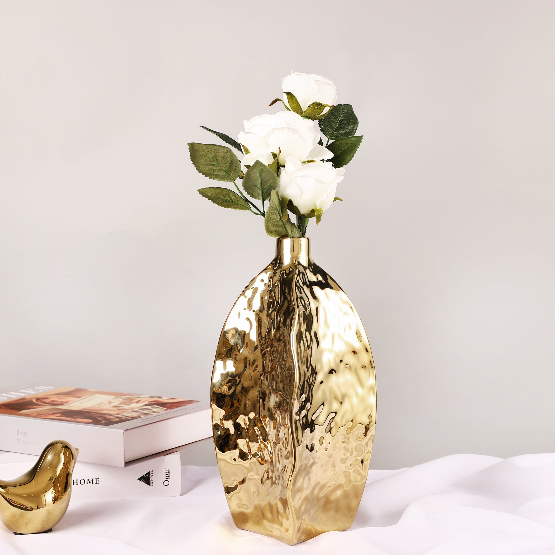Irregular Creative Ceramic Vase Home Flower Arrangement Ornaments